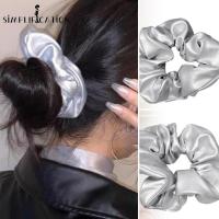 ราคา แฟชั่น บุคลิกภาพ สีเงิน สีเทา PU ขนาดใหญ่ Scrunchie / ความรู้สึกขั้นสูง อินเทรนด์ พีช หัวใจ วงกลม / ยางรัดผม อารมณ์หรูหรา เรียบง่าย (20383518576)