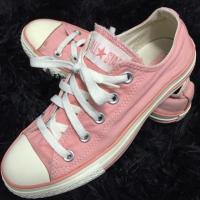 ราคา รองเท้าผ้าใบ Converse มือสองของแท้ สีชมพู 22.5cm (EUR36) สภาพดีมาก (2637669345)