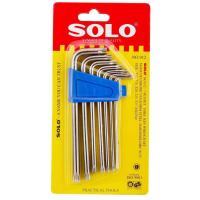 ราคา SOLO ประแจหัวท๊อกซ์ หัวจีบ หัวแฉก ท๊อกซ์ ชุบขาวแบบยาว CR-V ร่น 912 (7 ชิ้น/ชุด) #โซโล #ประแจหกเหลี่ยม (11505066734)