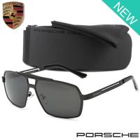 ราคา Polarized แว่นกันแดด แฟชั่น รุ่น PORSCHE UV 8515 C-1 สีดำ ทรงสปอร์ต Stainless ขาข้อต่อ (1614395438)