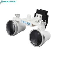 ราคา Binocular Dental Loupes 2.5X 3.5X Clip Magnifying Glass Eyeglasses Adjustable Binocular Magnifier For Dentistry Surgical (24636437594)