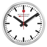 ราคา New Collection (ของแท้ประกันช้อป) Mondaine stop2go Wall Clock Wifi, 25cm นาฬิกาติดผนัง (42063929665)