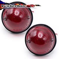 ราคา ไฟหรี่ ข้าง ทรงกลม ขอบยาง เลนส์สีแดง 2ชิ้น Jeep Cj5 Cj6 Cj7 Cj8 ปี1945 - 1975 (4481278825)