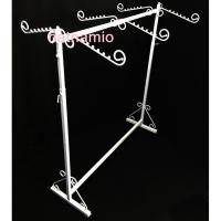 ราคา ราว ราวเหล็ก ราวหนา ราวโชว์ชุด ราวโชว์เสื้อ ราวแขวนชุด ราวแขวนเสื้อ ราววินเทจ +แขนม้วนหน้าม้วนหลัง6อัน (2069241035)