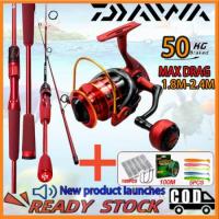 ราคา DAIWA เบ็ดตกปลาครบชุด ชุดเบ็ดตกปลา รอกเบสพร้อม รอกสปินนิ่ง ขนาด รอกสปิน ตกปลา อุปกรณ์ รอกตกปลา รอก ตกปลา คันเบ็ด (26893288585)