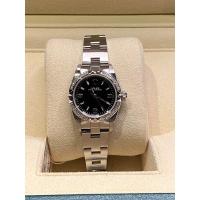 ราคา Rolex OP lady Nodate 25 mm. เลดี้โนเดทหน้าดำ พร้อมขอบเพชร (22330163698)