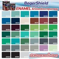 ราคา Beger Shield Diamond 2 สีน้ำมัน เคลือบเงา สีน้ำมัน เคลือบเงา สีทาเหล็ก สีทาไม้ ขนาด 1 ลิตร (2771680743)
