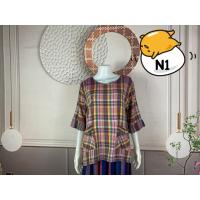 ราคา เสื้อคอกลม ผ้าขาวม้าหมักโคลนนิ่ม (22240120623)