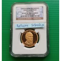 ราคา เหรียญเกรด NGC PF69 Ultra Cameo -James Garfield 0ne Dollar 2011-S (28708230070)
