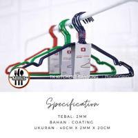 ราคา GANTUNGAN ไม้แขวนเสื้อลวดเคลือบพลาสติก - ไม้แขวนเสื้อ (43005840613)