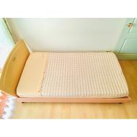 ราคา ผ้าปูที่นอนรัดมุม (แบบหนา) ขนาด 4ฟุต สีน้ำตาลทูโทนลายตาราง ด้านบนมีระบายปักลาย BALMAIN PARIS มือสองสภาพดี เกาหลีแท้ (19186162822)