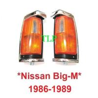 ราคา เสื้อไฟมุม เสื้อไฟเลี้ยว นิสสัน บิ๊กเอ็ม TD25 1986-1989 ฝาส้ม ขอบชุบ Nissan Navara D21 BIG-M ไม่รวมขั้วและหลอดไฟ ไฟมุม (27179729517)