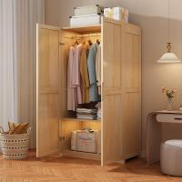 ราคา ตู้เสื้อผ้า ตู้เสื้อผ้าแบบเรียบง่ายตู้เสื้อผ้าไม้สน จุของได้เยอะ (27817362426)