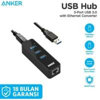 ราคา - ANKER USB Hub 3 พอร์ต USB 3.0 พร้อมตัวแปลงอีเธอร์เน็ต (26043606914)