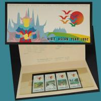 ราคา [แสตมป์ไปรษณีย์ไทย ยังไม่ใช้] ปี 2535 บัตรตราไปรษณียากร ชุด ปีการท่องเที่ยวอาเซียน (23984664100)