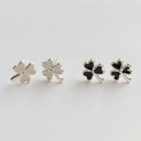 ราคา ต่างหูเงินแท้ รูปใบโคลเวอร์ (364579349)