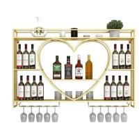 ราคา ชั้นวางไวน์ติดผนัง ชั้นวางไวน์แบบแขวนคว่ำ ชั้นวางไวน์แบบติดผนัง ชั้นวางไวน์เหล็กดัดสำหรับตกแต่งบ้าน ครัว บาร์ ร้านอาหาร (27571974499)