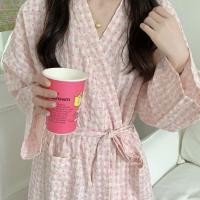 ราคา ชุดว่ายน้ําบิกินี่ยาวฤดูใบไม้ผลิและฤดูใบไม้ร่วงแขนยาวผ้าฝ้ายลินินสไตล์ญี่ปุ่นชุดซาวน่าเต็มตัว (55200217904)