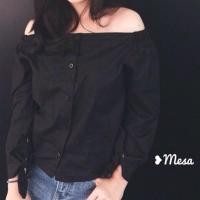 ราคา New in เสื้อปาดไหล่แขนโบว์ (92903851)