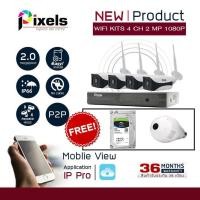 ราคา กล้องวงจรปิด Wifi Kit W Series 4Ch 2Mp ฟรี HARDDISK 2TB x 1,กล้องวงจรปิด แบบหลอดไฟ Link G1 x1 (6831872534)