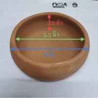 ราคา ถ้วยดินเผา 6” ใส่อาหารสัตว์เลี้ยง (6483782230)