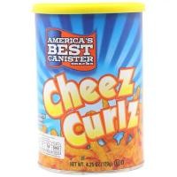 ราคา แท้ east american cheese curlz 120g. นำเข้าจากอเมริกา ขนมทอดกรอบรสชีส (26274830649)