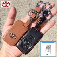 ราคา ซองหนังแท้ ใส่กุญแจรีโมทรถยนต์ รุ่นโลโก้เหล็ก Toyota Alphard,Vellfire,Estima (1241935188)