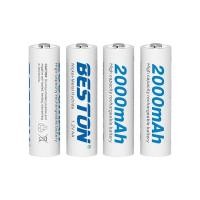 ราคา ถ่านชาร์จ AA Beston 2000 mAh 1.2V Ni-MH จำนวน 4 ก้อน ฟรีกล่องใส่ถ่าน คุณภาพสูง ราคาถูก (24309365274)