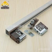 ราคา รางเลื่อนเลื่อนรางคู่มือประตูบานเลื่อนแขวนล้อเลื่อนดึง Kamika ราวแขวนฮาร์ดแวร์ประตูไม้ SG-MOD002] ทั้งชุดรอก [OW8 (43475204486)