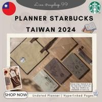 ราคา Planner 2024 starbucks Taiwan Planner สมุดพร้อมปฎิทิน แถมกระเป๋าด้วย พร้อมส่ง ✅ (21853313867)