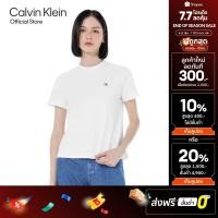 ราคา ♞,♘CALVIN KLEIN เสื้อยืดแขนสั้นผู้หญิง Archive Logo ทรง Slim รุ่น 40WH105 YAA - สีขาว RCX (26888359956)