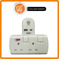 ราคา Iwill IW-T802U 2 Way T-Adaptor USB A + USB C ความเร็วการชาร์จอย่างรวดเร็ว (28493730811)