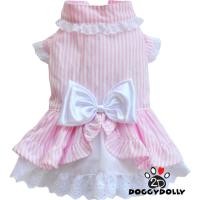 ราคา Pet clothes -Doggydolly เสื้อผ้าแฟชั่น เสื้อผ้าสัตว์เลี้ยง ชุดน้องหมาน้องแมว ชุดกระโปรง สีชมพู D437 (2584639642)