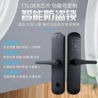 ราคา ในร่ม TTLOCK Anti-Theft Door ล็อคลายนิ้วมือ Anti-Theft Door Swip Card Lock Induction Hotel Hotel Apartment Swip Card Lock AB (55052495666)