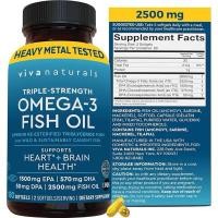 ราคา (180 softgels)Viva Naturals Omega 3 Fish Oil Essential Fatty Acid Combination of EPA & DHA180 Softgels Capsules (6469110757)