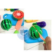 ราคา ชุดหั่นผลไม้ผักของเล่นเด็ก ชุดหั่นผลไม้ หั่นผัก ผลไม้ ตีนตุ๊กแก ชุดหั่้นเสริมพัฒนาการ เสริมทักษะ ชุดครัว (22673165903)