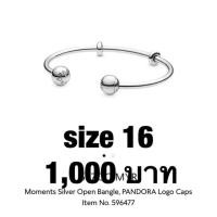 ราคา [Used] Pandora moment silver open bangle ของแท้ (5716884725)