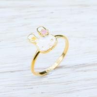 ราคา YHLG️ แหวนทองลายกระต่ายลงยา น้ำหนักครึ่งสลึง (3400871468)