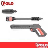 ราคา POLO ด้ามปืน+ก้านปืน+หัวฉีดปรับองศา ใช้กับเครื่องฉีดน้ำแรงดันสูง 145 บาร์ รุ่น GLADIATOR 145I (โปโล) (26622403491)