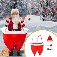 ราคา [qwnjto] กางเกงซานต้าเกมสโนว์บอลเล่นบทบาทตลกวันหยุดกางเกงยักษ์เกมกลางแจ้งหมวกคริสต์มาสพร้อมลูกบอลสําหรับการชุมนุมในร่มประสิทธิภาพ (44752101415)