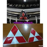 ราคา MERAH สติ๊กเกอร์สีแดง แพคเกจ โลโก้ MITSUBISHI ALL NEW PAJERO SPORT 2016-2018 (40724740784)