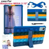 ราคา สําหรับ Blackview MEGA 2 3 12" 2025 เคสซิลิโคน Pop Stress-Relieve Case Push It Bubble Stand Cover Protec (51951172204)