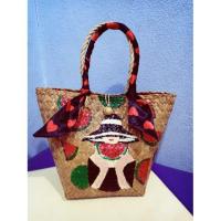 ราคา กระเป๋าสานกระจูด เพ้นท์ลาย (7745292437)