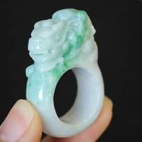 ราคา แหวนหยกแกะสลักลายมังกร 63มิล หยกแท้ jadeite type a (26472810867)