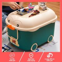 ราคา ถังของเล่นล้อขนาดใหญ่สําหรับเด็กทารกรูปเป็ดมีล้อ, ที่จับฝาถังพับเลโก้อเนกประสงค์ (41713484628)