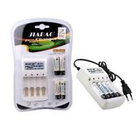 ราคา เครื่องชาร์จถ่าน JIABAO JB-212 AA/AAA NICD NIMH Battery Charger พร้อมถ่านชาร์จ AA 4 ก้อน (8909684094)
