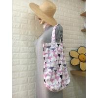 ราคา กระเป๋าสะพาย ผ้ากันน้ำ ผ้าเคลือบ เนื้อนุ่ม ลายจิ้งจอกน้อย สีชมพู สวยสะดุดตา ใช้งานเป็น Shopping Bag ใบโต พร้อมส่งสุดคุ้ม (2471337286)