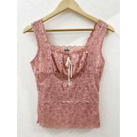 ราคา เสื้อกล้ามลายลูกไม้ เสื้อกล้ามสีชมพู ผ้าลูกไม้งานญี่ปุ่น (20026963093)