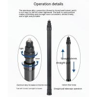 ราคา ไม้เซลฟี่ คาร์บอนไฟเบอร์ อลูมิเนียมอัลลอย สําหรับ Insta360 X4 X3 ONE X2 RS Go3 3M GoPro Hero 12 11 10 9 DJI OSMO Action 3 4 (19786111575)