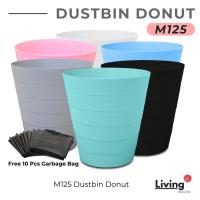 ราคา ถังขยะทรงกลม ถังขยะพลาสติกทรงกลม ถังขยะ Tong Sampah พร้อมถุงขยะ 10 ชิ้น (28110310971)